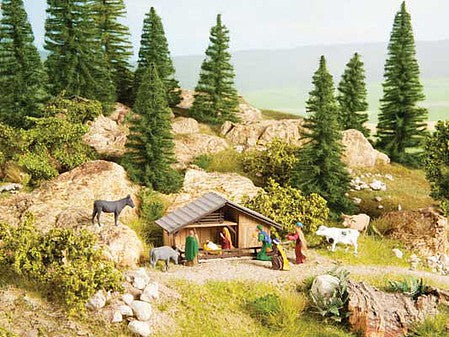 Walthers SceneMaster 1402 HO Nativity Scene 12-Piece Set