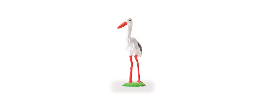 Preiser 29532 HO Scale Stork Animal Figure