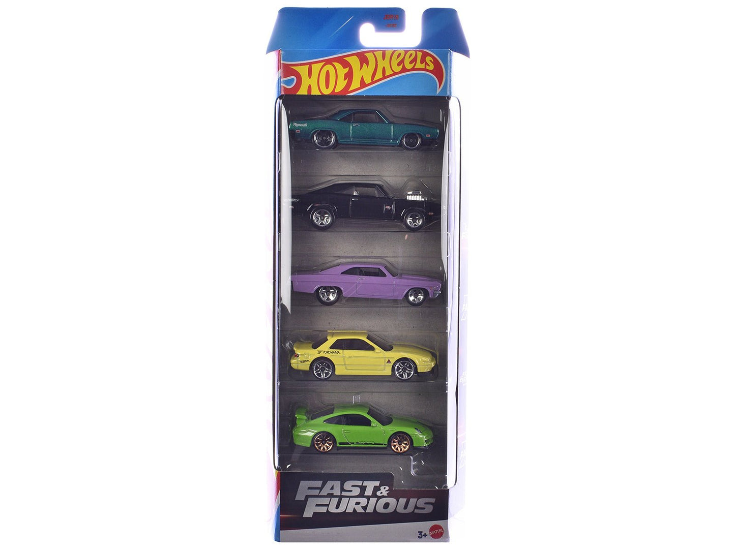"Fast & Furious" 5 piece Set die Diecast Model Cars by Hot Wheels free shipping USA