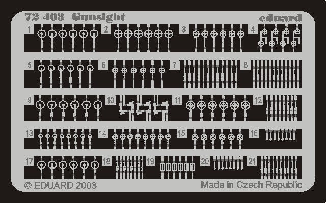 Eduard 72403 1/72 Aircraft- Gunsights