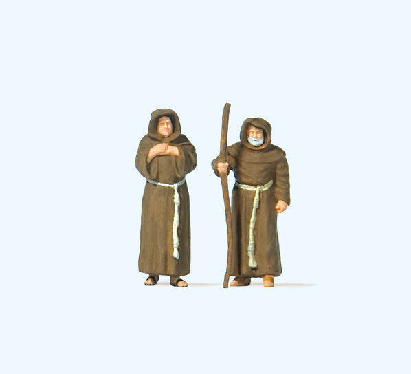 Preiser 28220 HO Scale Begging Friars Figures pkg(2)