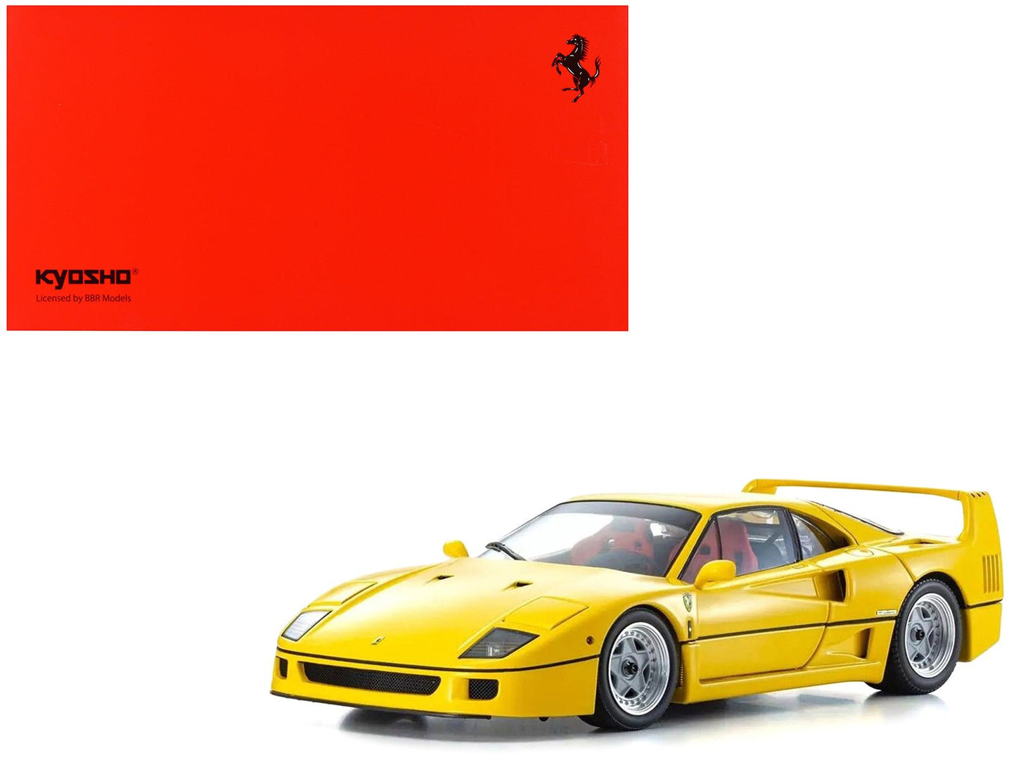 Ferrari F40 Yellow 1/18 Diecast Model Car by Kyosho free shipping USA