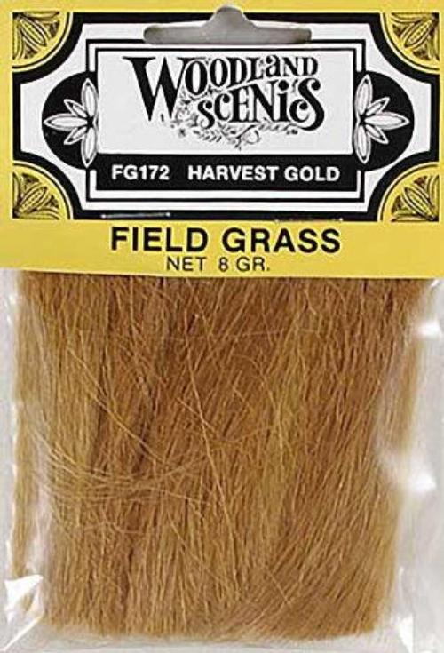 Woodland Scenics FG172 Field Grass Harvest Gold .28 ozs Bag Train Scenery