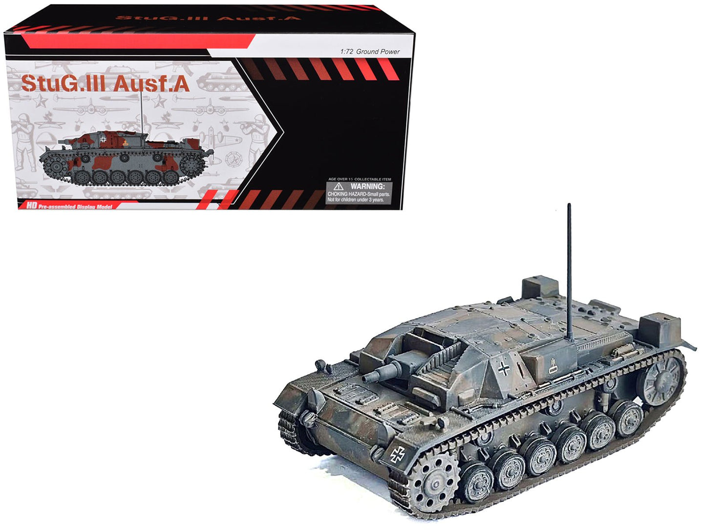 Germany StuG.III Ausf.A Tank "France" (1940) "NEO Dragon Armor" Series 1/72 Plastic Model by Dragon Models free shipping USA