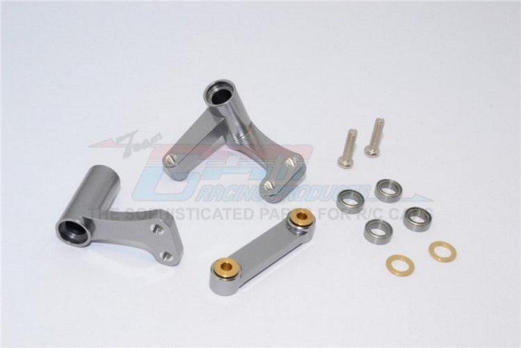 Gpm Alloy Steering Assembly W/Bearings Gray/Silver Traxxas 1/10 Rustler Bandit