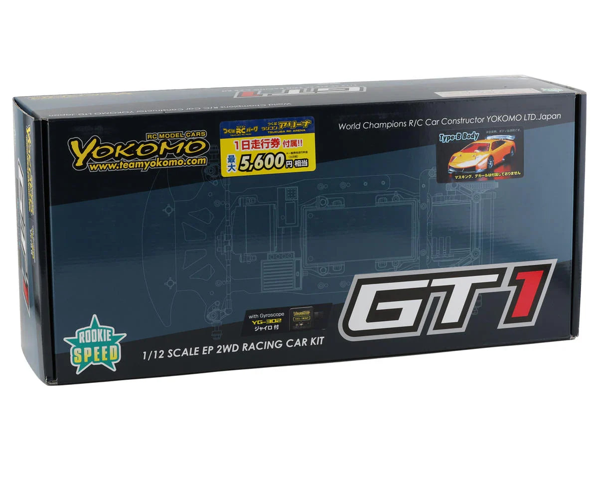 Yokomo YOKGT1-01BG GT1 Rookie Speed Type-B 1/12 Pan Car Kit w/Steering Gyro