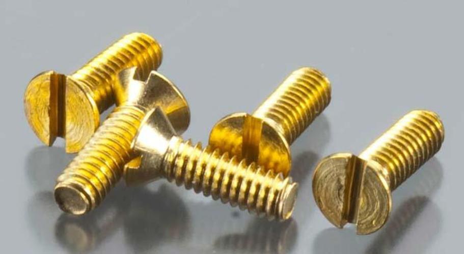 Woodland Scenics H850 Flat Head Screws 1-72 1/4" (5)