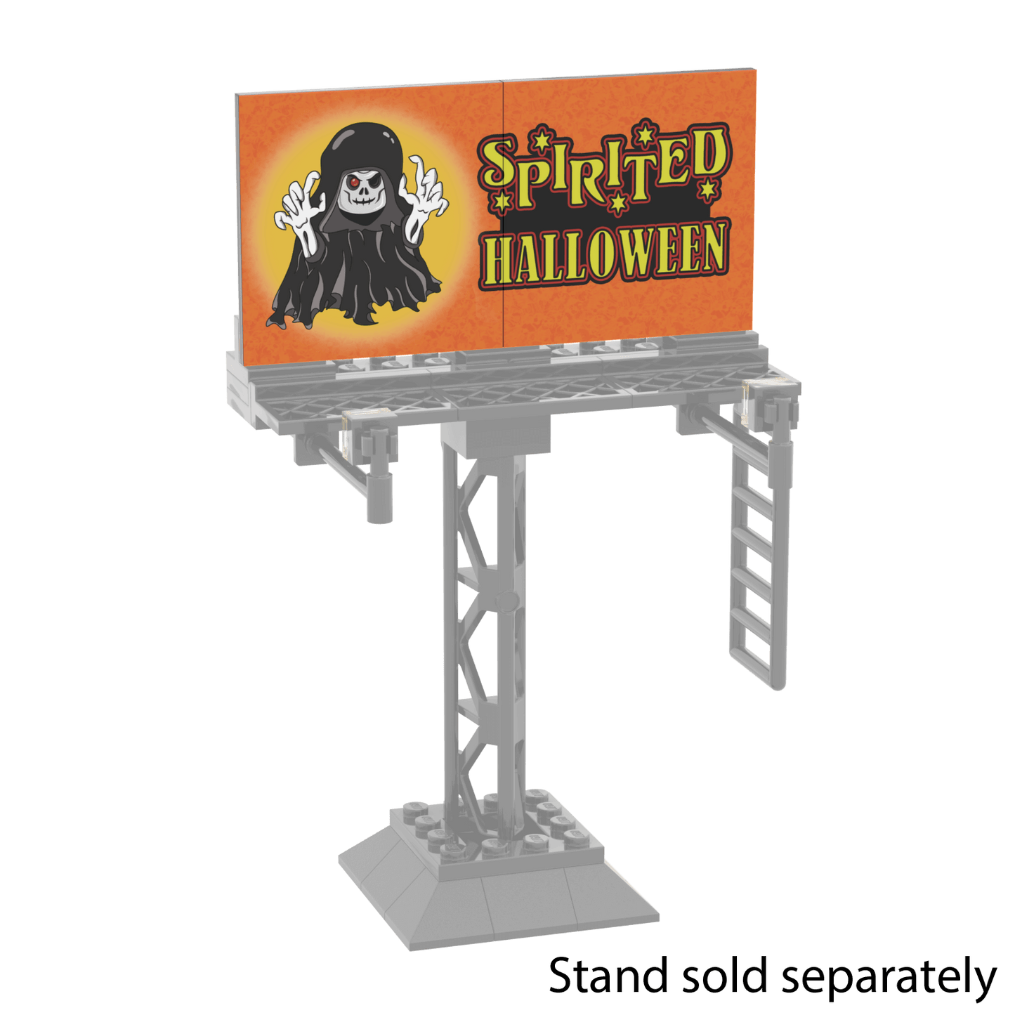 "Spirted Halloween" Store Billboard - Halloween - Custom Printed - Made Using LEGO ® Parts