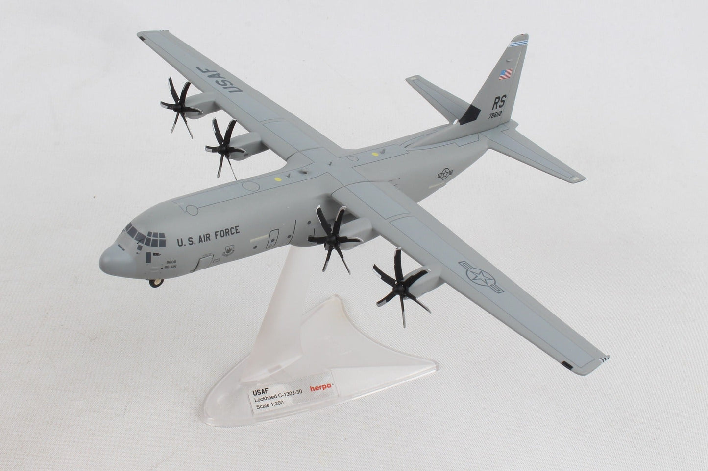 Herpa Wings HE559461 Usaf C-130J 1/200 86Th Aw Ramstein Afb