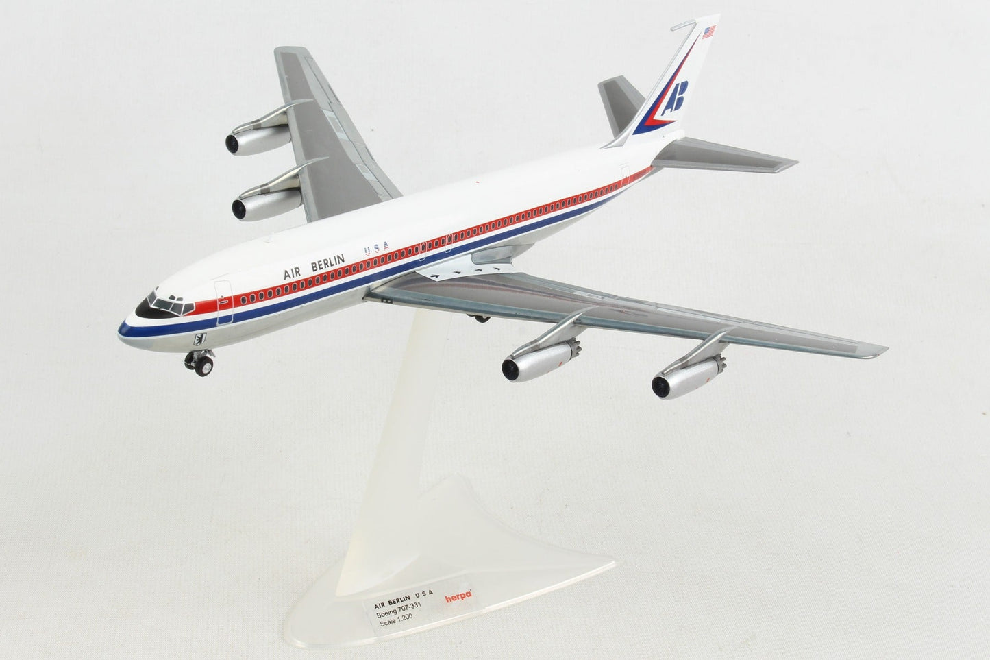 Herpa Wings HE559911 Air Berlin Usa 707-320 1/200