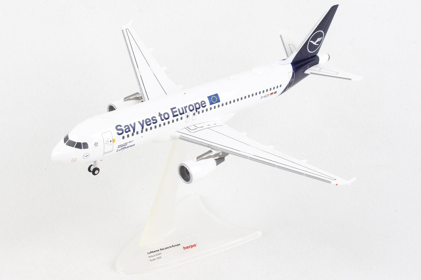 Herpa Wings HE559997 Lufthansa A320 1/200 Say Yes To Europe New Livery