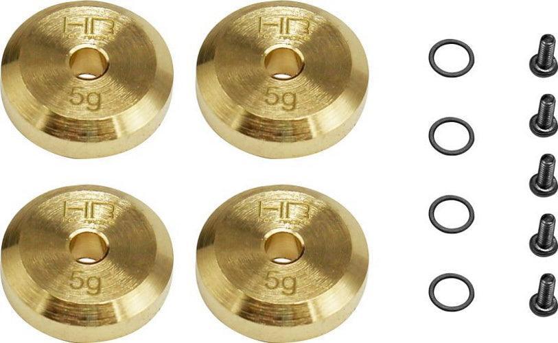 Hot Racing SXTF2604H +4mm Steel Axles Brass Weight Axial SCX24