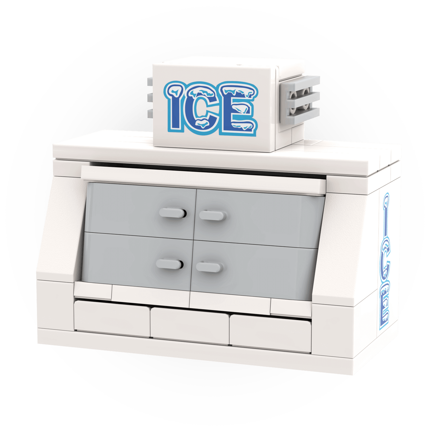 Ice Vending Machine - Gas Station - Custom Building Set - Made Using LEGO® Parts