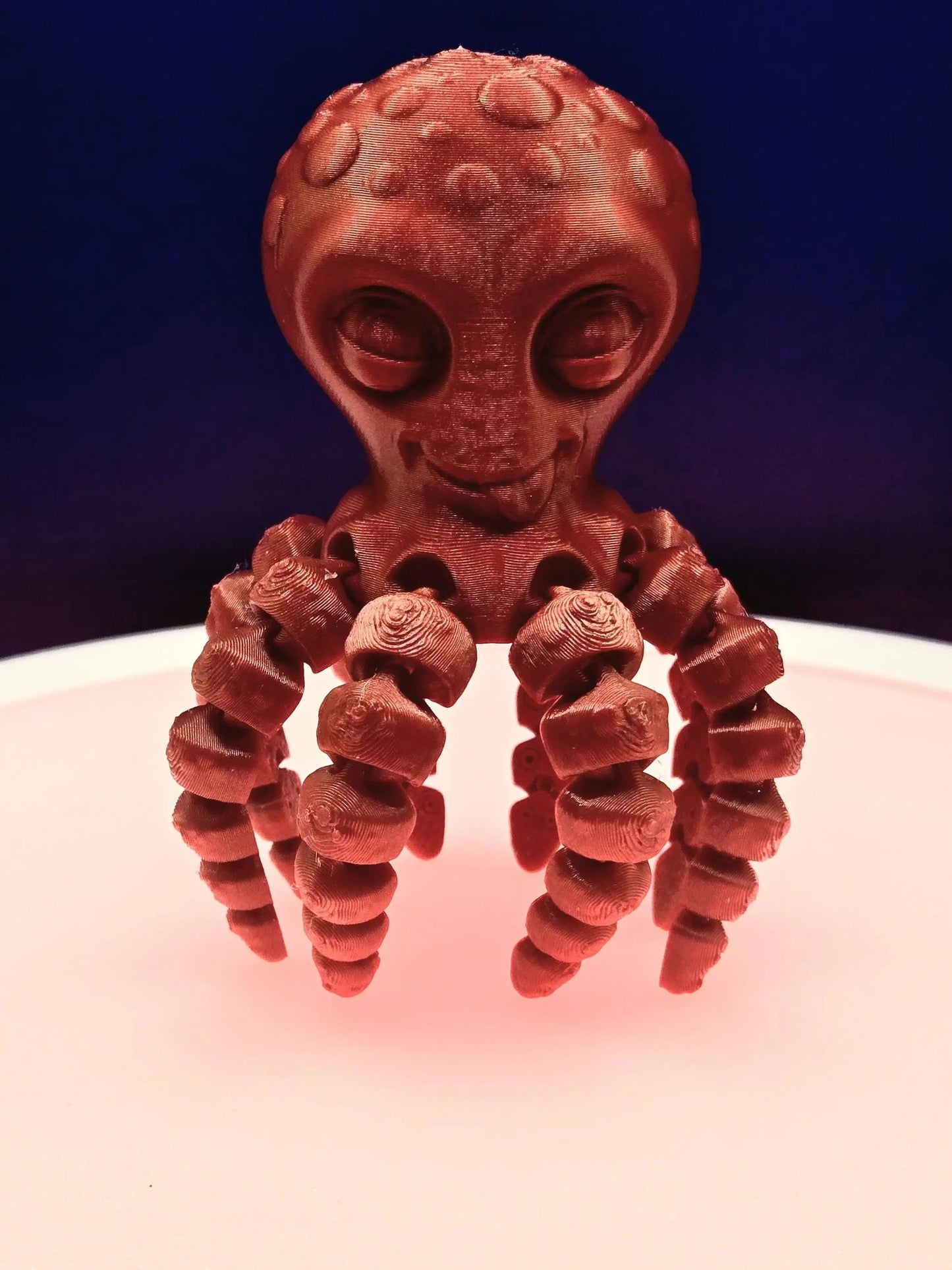 Octopie the Playful Octopus, by BendyBuddies 3D Printed, 4 Color PLA, articulated octopus, fidget, toy