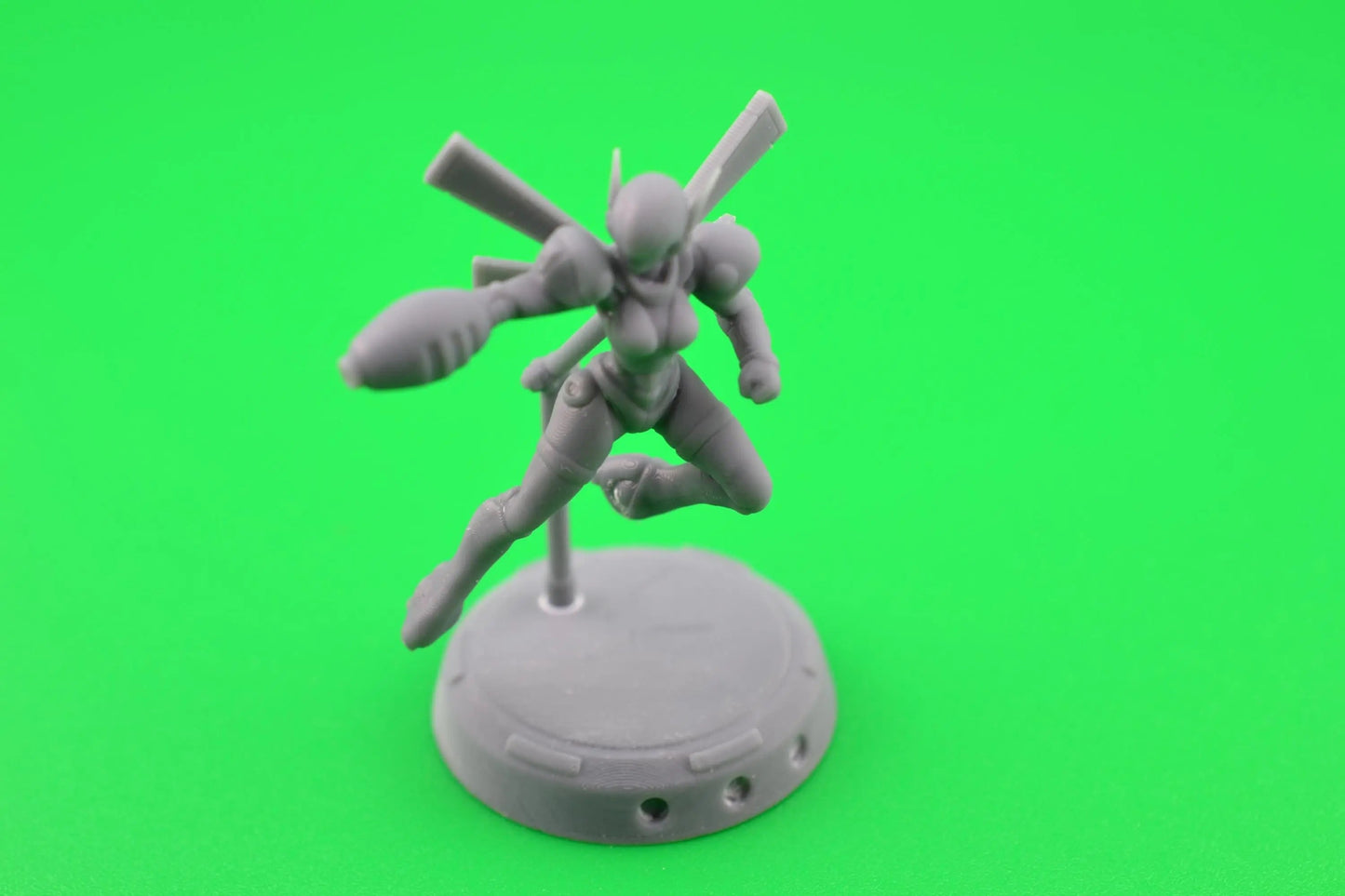 CYBERBABE CHAYUN by Papsikels 32mm scale miniature, Includes base and stand, For any sci-fi or OPR table top games