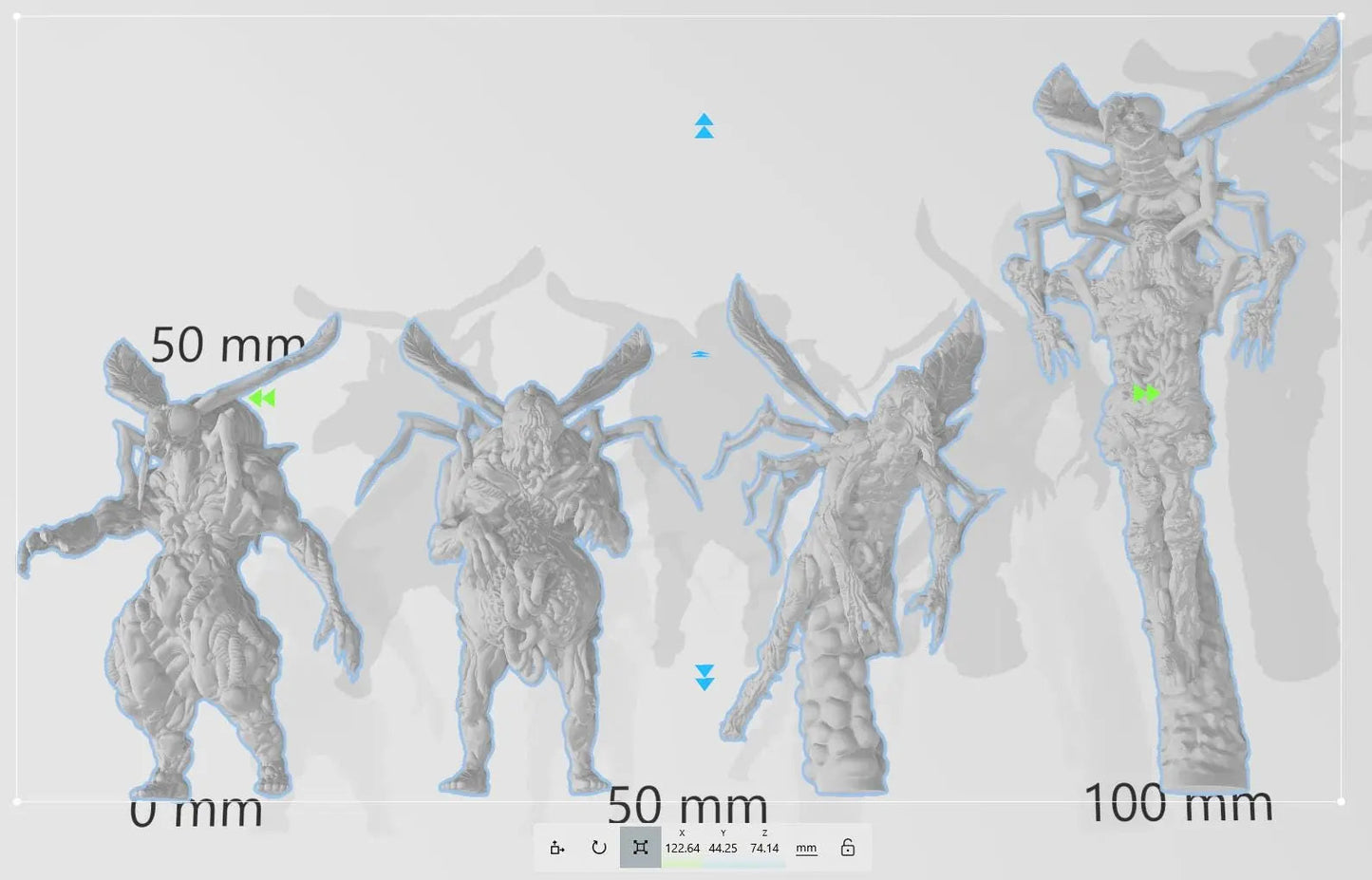 Malignant Fly Grail Thralls by Papsikels Miniature, 4 Figures, 28/32mm Scale, War Gaming, Proxy for Trench Crusade