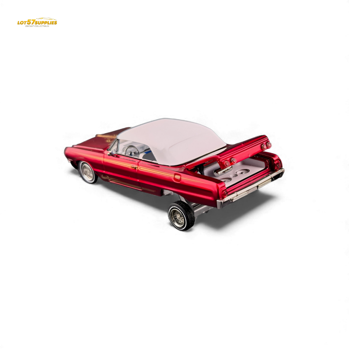 (Pre-Order) Fine Works64 Chevrolet Impala - Transparent Red Ordinary - 1:64