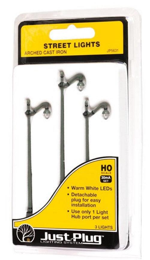 Woodland Scenics JP5631 HO Scale Arched Cast Iron Street Lights
