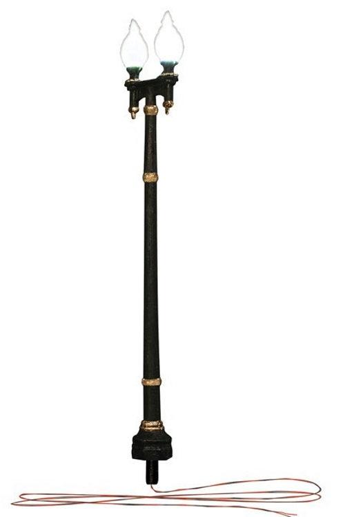 Woodland Scenics JP5640 N Scale Double Lamp Post Street Lights