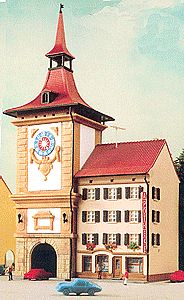Kibri 36805 Z Scale Murten City Gate w/Pharmacy -- Kit