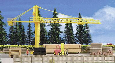Kibri 39817 HO Scale Timber Yard & Crane -- Kit