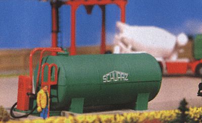 Kibri 39932 HO Scale Schwarz Concrete Works Fuel Tank -- 4-3/8 x 4-1/8 x 1-9/16" 11 x 10.5 x 4cm