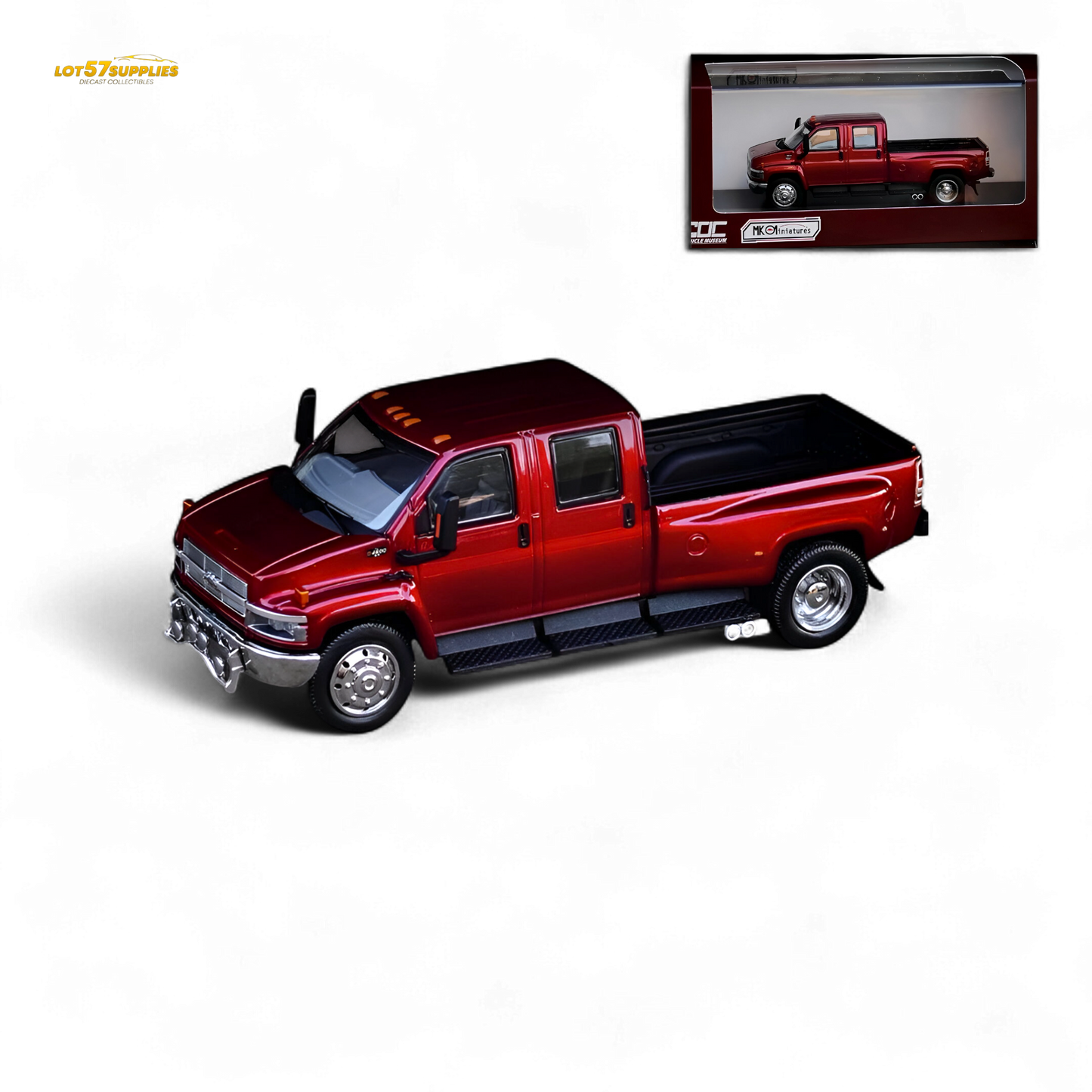 MK Miniatures & GOC Chevrolet Kodiak Metallic Red 1:64
