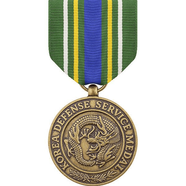 U.S. Army Korean Defense Service Large Medal