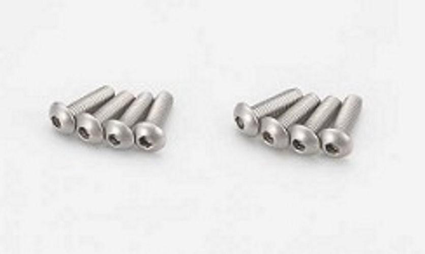 Kyosho 1-S13010HT Button Screw (Hex/Titanium/M3x10/8pieces)