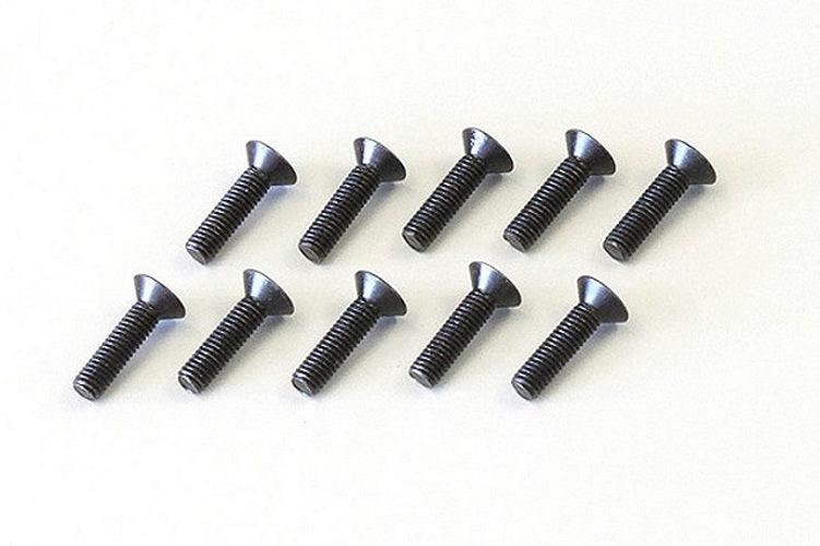 Kyosho 1-S33012H Flat Head Screw (Hex/M3x12/10pieces)
