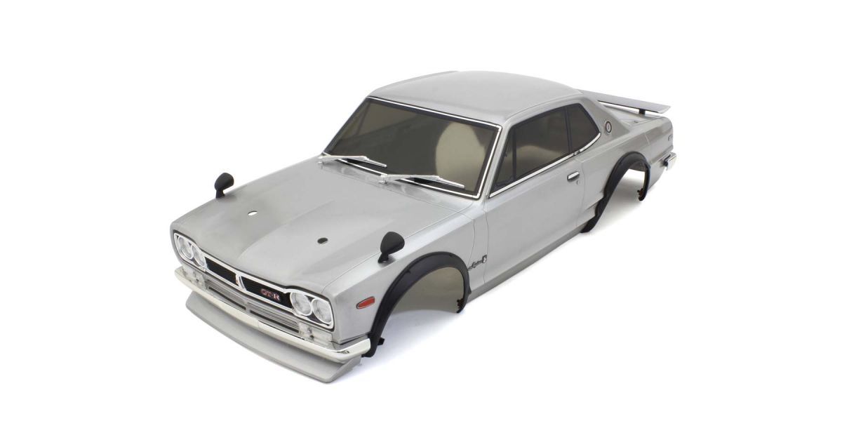 Kyosho FAB606SL Nissan Skyline 2000GT-R Tuned Version Silver Painted Body 1/10 Car