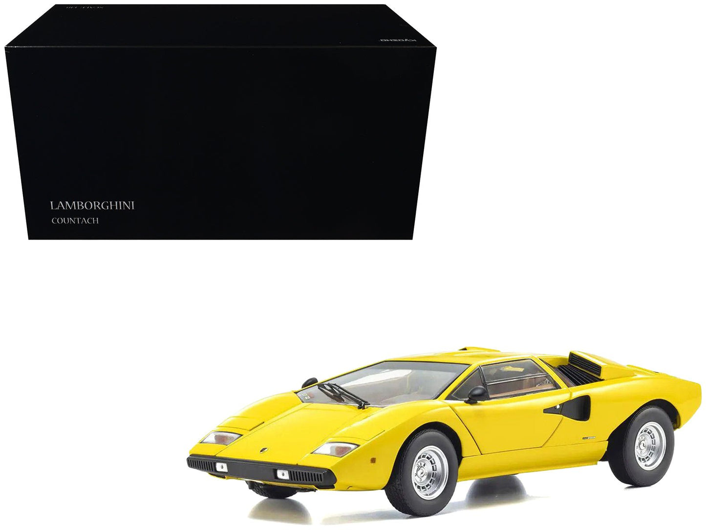 Lamborghini Countach LP 400 Yellow 1/18 Diecast Model Car by Kyosho free shipping USA