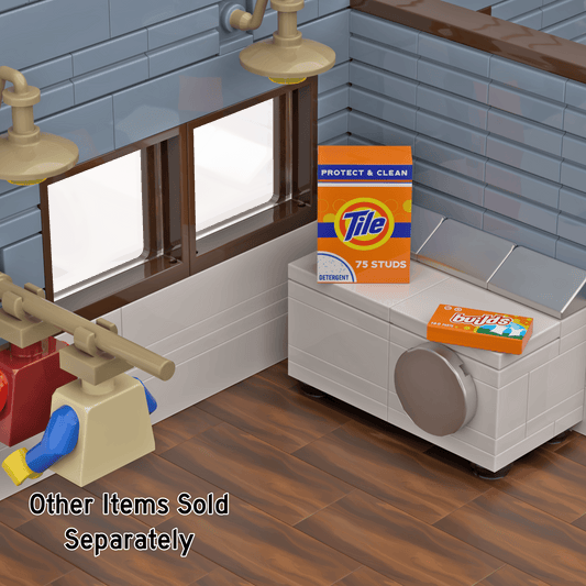 "Builds" Dryer Sheets - Minifig Laundry Accessory - Custom Printed - Made Using LEGO® Parts