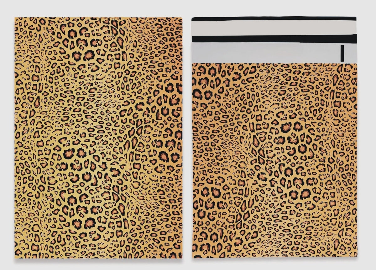 Leopard Print Poly Mailers Size 10x13 Shipping Bags