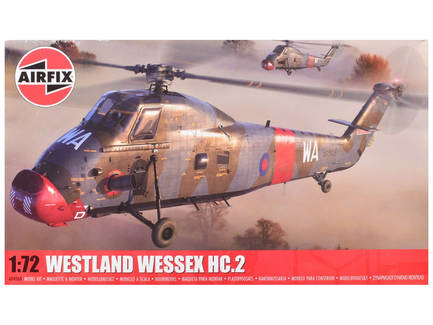 Level 2 Model Kit Westland Wessex HC.2 Helicopter with 3 Scheme Options 1/72 Plastic Model Kit by Airfix free shipping USA