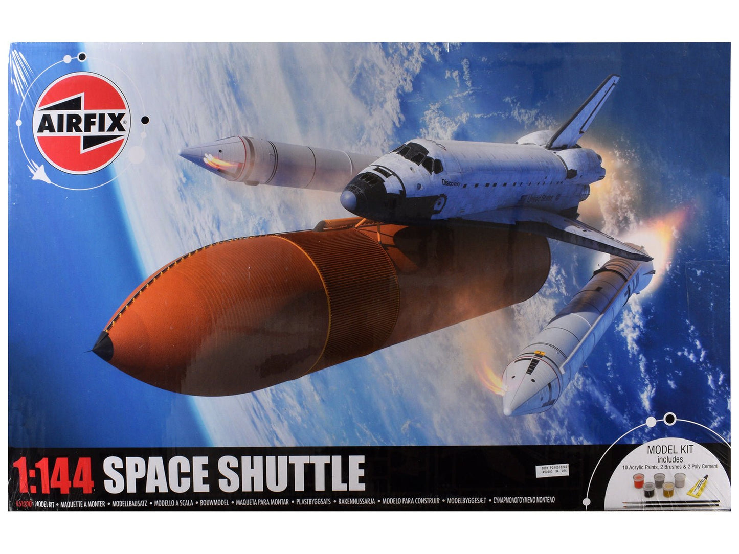 Level 3 Model Kit NASA Discovery Space Shuttle Gift Set 1/144 Plastic Model Kit by Airfix free shipping USA