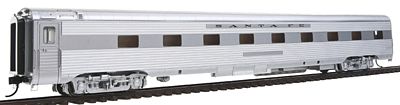 Walthers Proto 16250 HO Scale 85' Pullman-Standard Regal Series 4-4-2 Sleeper - Lighted - Ready to Run -- Santa Fe (Real Metal Finish w/decals, LED Lighting)