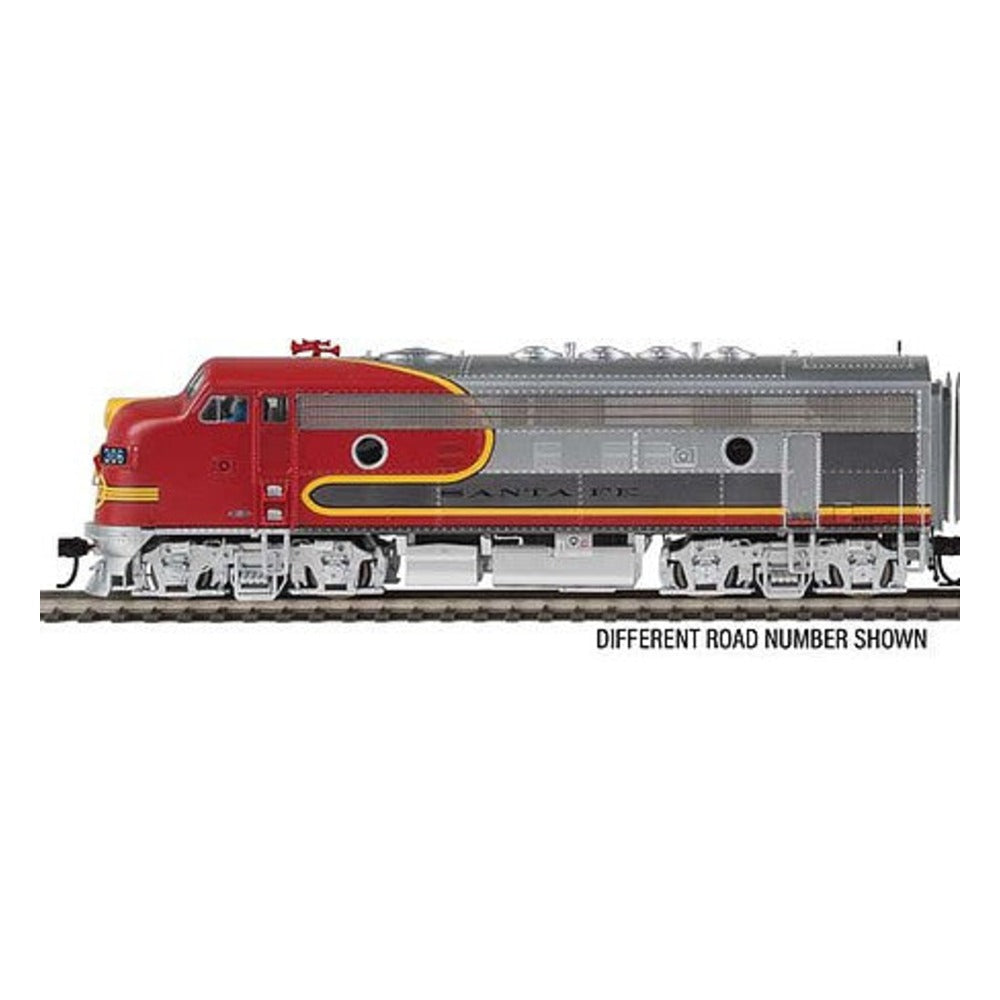Walthers Proto 40923 HO Scale EMD F7A - LokSound 5 Sound & DCC -- Santa Fe #312L (Warbonnet; red, silver)