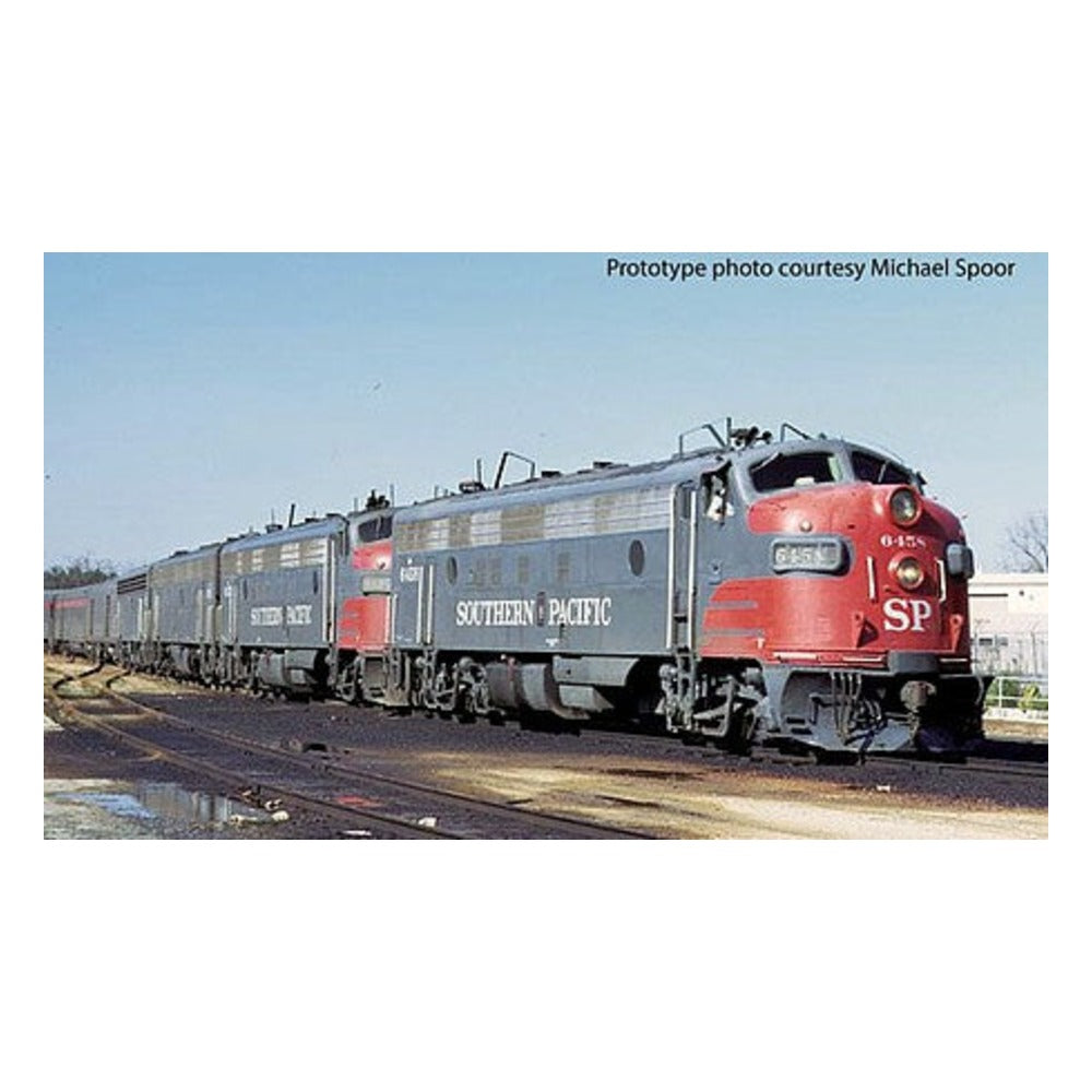 Walthers Proto 920-49528 HO Scale EMD FP7 - F7B Standard DC -- Southern Pacific(TM) 6449, 8295 (gray, red, white)