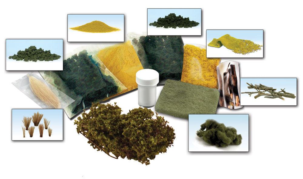 Woodland Scenics LK956 N/HO Scenery Details Learning Kit Train Scenery