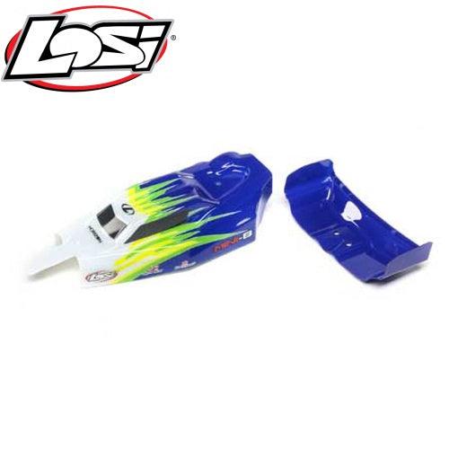 Losi LOS210019 Body & Wing Blue/White Mini-B