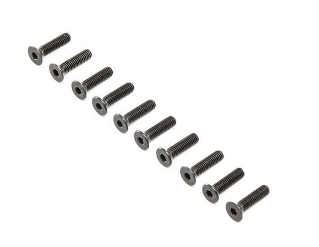 Losi Flat Head Screw Steel Black Oxide M4 x 16mm (10) Super Baja Rey 8XT / XTE