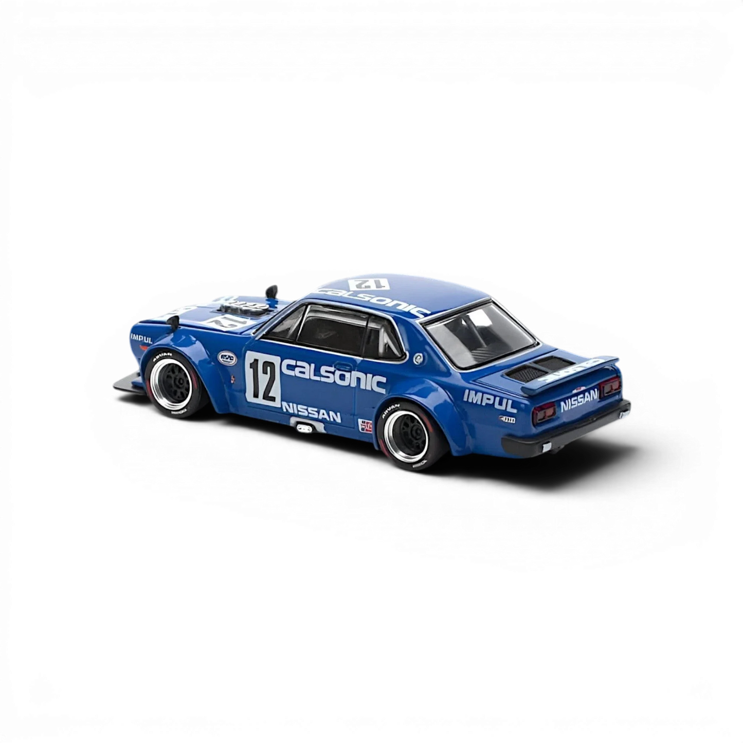 (Pre-Order) PopRace Skyline GT-R V8 Drift (Hakosuka) Calsonic Blue 1:64