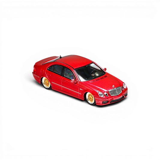 MK Model Mercedes-Benz E63 AMG W211 Lowered Red 1:64