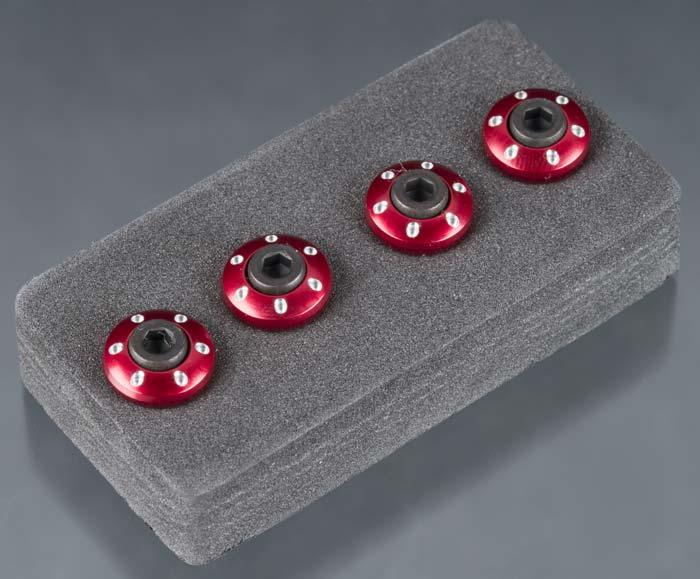 Traxxas 7668R Wheel Nut Washer Aluminum Red 3x12mm CS (4) LaTrax Teton / SST