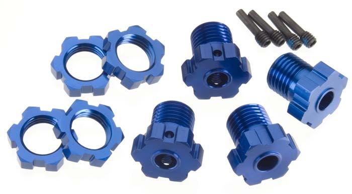 Traxxas 5353X 17mm Wheel Hubs & Nuts (4) T-Maxx Revo E-Revo E-Maxx Summit