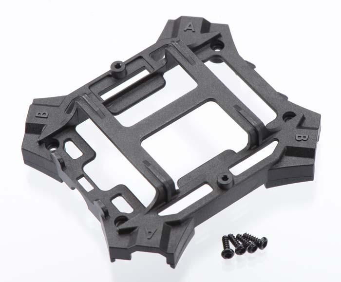 Traxxas LaTrax 6624 Main Frame Lower/Screws Black Alias