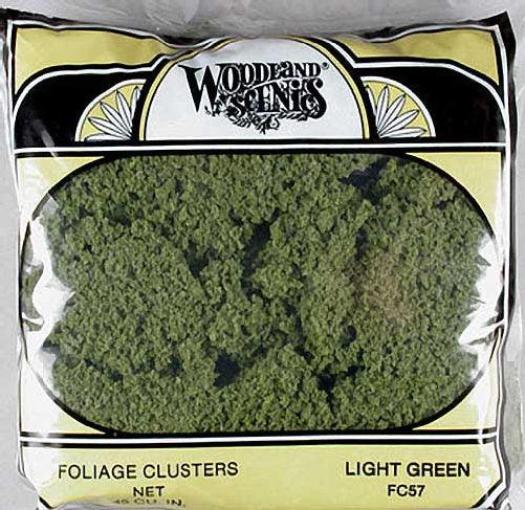 Woodland Scenics FC58 N/HO Foliage Cluster Medium Green Train Scenery