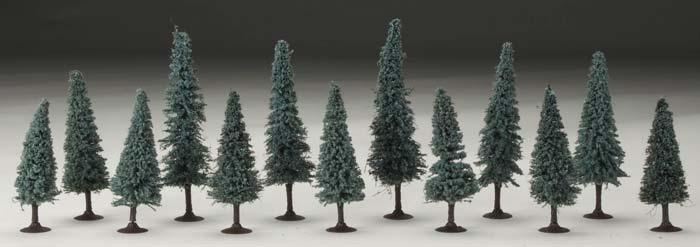 Woodland Scenics TR1588 N/HO Blue Spruce 4-6" (13) Train Scenery