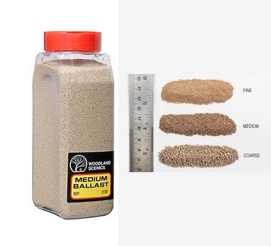Woodland Scenics B1380 Ballast Medium Buff 32oz